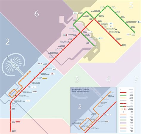 Metro Dubai map - Map of Dubai metro (United Arab Emirates)