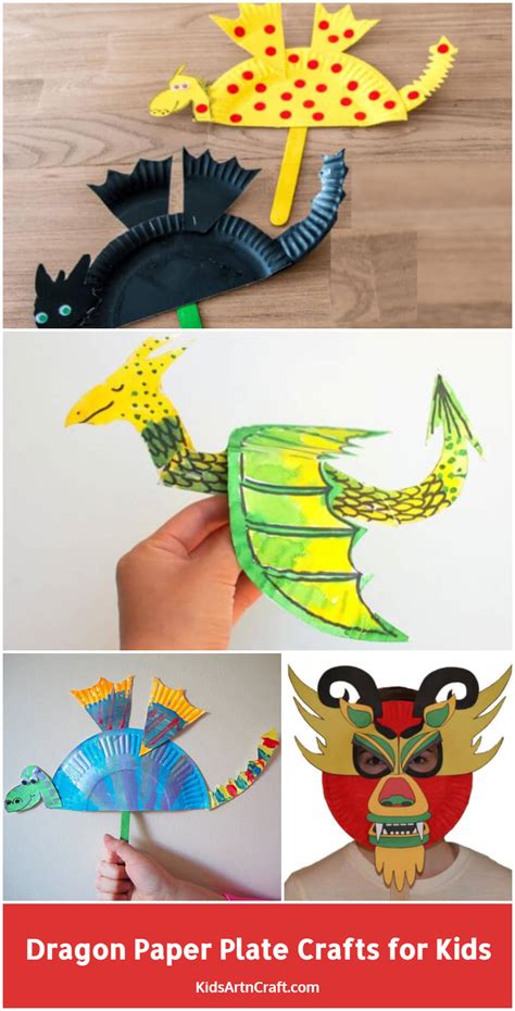 Dragon Paper Plate Crafts for Kids - Kids Art & Craft