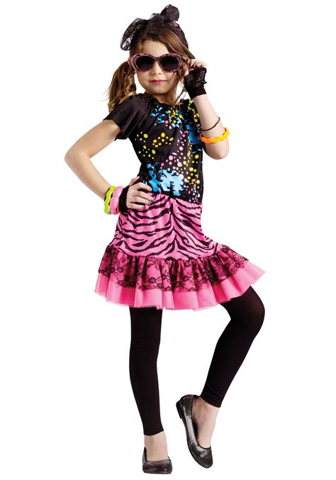 80s Pop Star Party Kids Costume - Kids 1980s Costumes