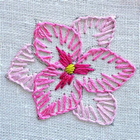 blanket stitch flower embroidery tutorial