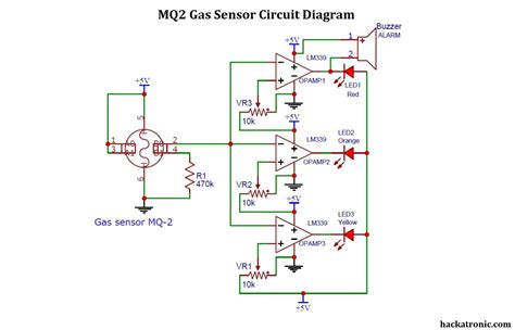 MQ2 Gas Sensor Circuit Diagram and it's Working » Hackatronic