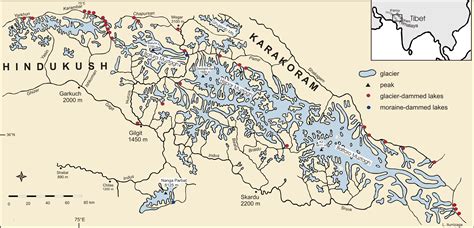 Karakoram Mountains On World Map - Map