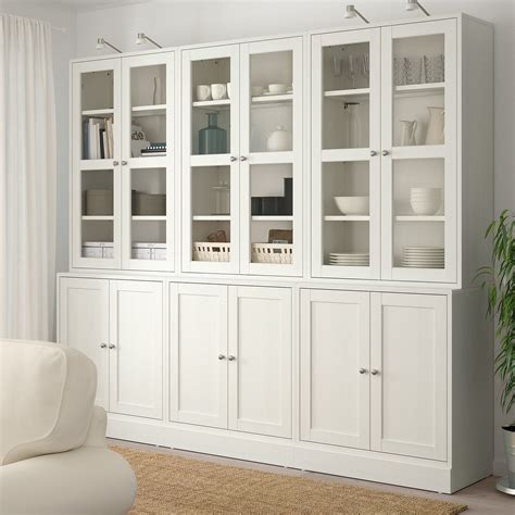 HAVSTA storage combination w/glass doors, dark brown, 955/8x181/2x831/2" - IKEA | Porta in vetro ...