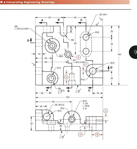 Solved 1. What type of sectional view is used? How many | Chegg.com