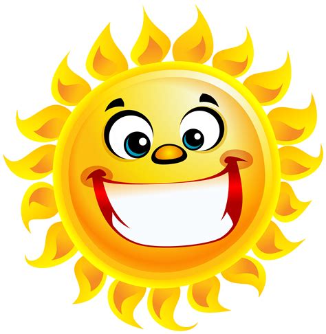 Transparent Smiling Sun Png Clipart Picture Transparent Background | Images and Photos finder