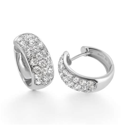 Diamond Pave Hoop Earrings - Haywards of Hong Kong