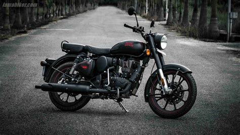 Royal Enfield Classic 350 Black Colour Wallpaper - Permedica