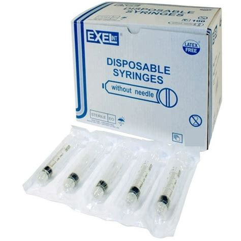 Exel Disposable syringes 5ml 100 count without needle - Walmart.com - Walmart.com