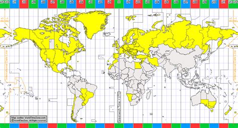 Daylight Saving Time Summer Time of the World by country in 2010- map presentation arranged by ...