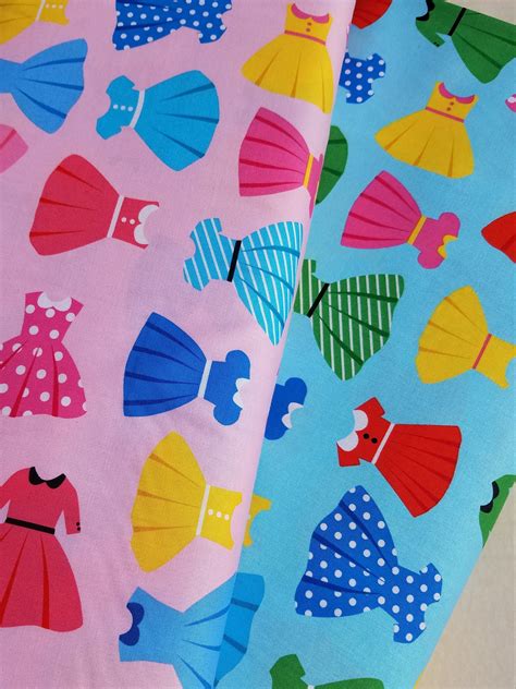 Dress Fabric Dress Print Fabric Girlfriends Fabric by Robert | Etsy