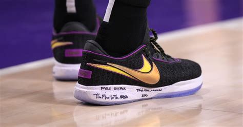 LeBron James Wears Nike LeBron 20 'Lakers' Colorway - Sports Illustrated FanNation Kicks News ...