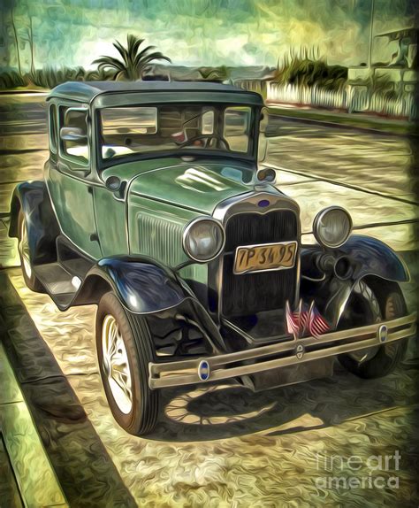 Old Car Painting by Gregory Dyer - Fine Art America