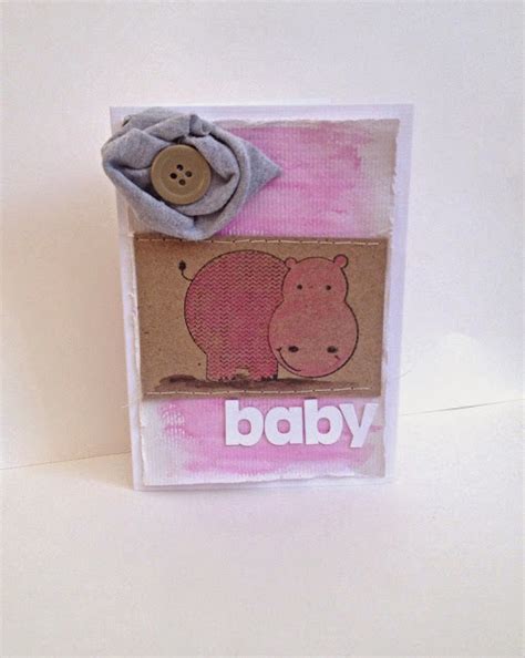 cards by vicki: Baby girl card and a huge flower