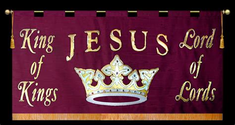 Jesus King of Kings Lord of Lords Horizontal - Christian Banners for Praise and Worship