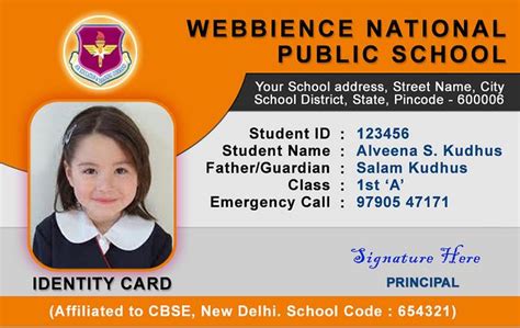 38 Awesome free id card template images | School id, Id card template, High school fun