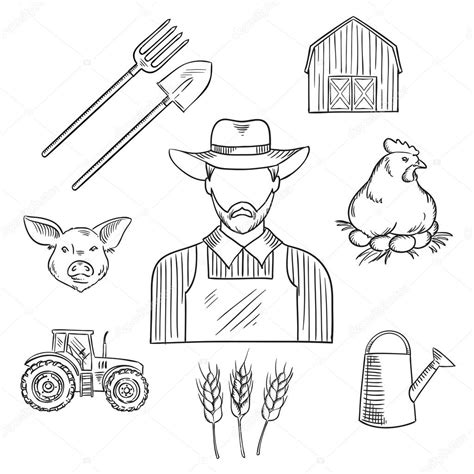 Agriculture Drawing at GetDrawings | Free download