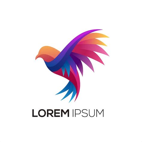 Free Vector | Bird Colorful logo gradient vector