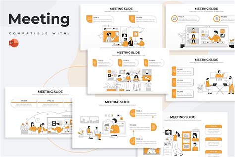 Business Meeting Slides PowerPoint Infographics by Jetfabrik on Envato Elements