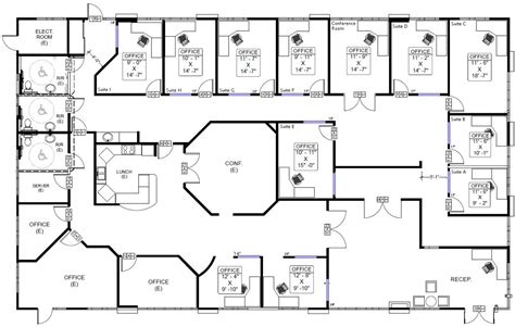 internalhomedesign.tk | Commercial building plans, Office floor plan, Floor plan design