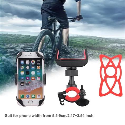 Alloet Universal Bicycle Phone Holder 5.5inch Universal Navigation Frame Road Bike Bicycle Phone ...