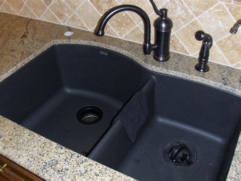 Black granite sink and faucet | Hawk Haven