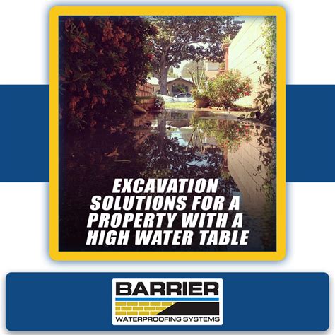 Excavation-Solutions-For-A-Property-With-A-High-Water-Table-Solutions – Barrier Waterproofing ...