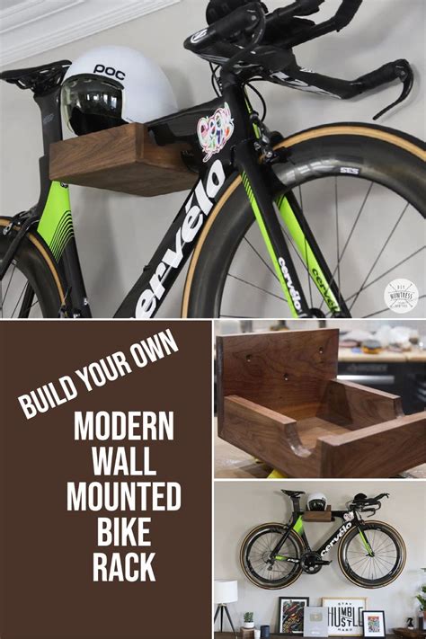 DIY Modern Wall Mounted Bike Rack - DIY Huntress in 2021 | Diy bike rack, Modern diy, Beginner ...