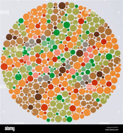 Ishihara color vision test plates used for color blindness screening Stock Photo - Alamy