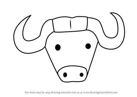 Simple Buffalo Drawing at PaintingValley.com | Explore collection of Simple Buffalo Drawing