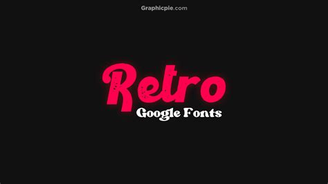 Retro Google Fonts For 80’s Designs (2024) - Graphic Pie