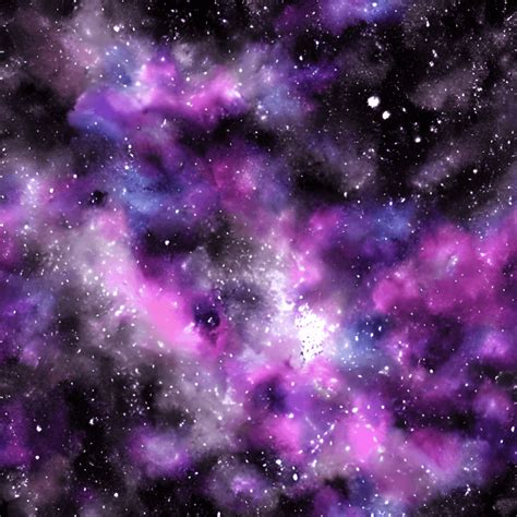 Deep Purple Galaxy Painting · Creative Fabrica