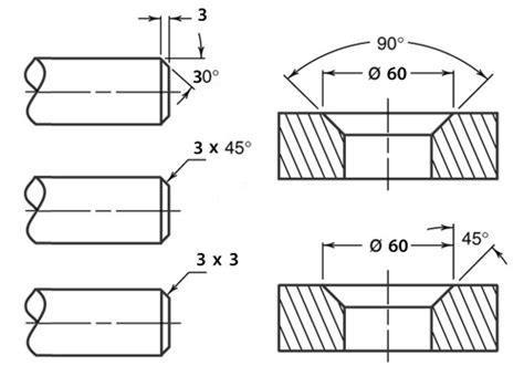 Chamfer Dimensioning GD&T Basics, 44% OFF | www.elevate.in