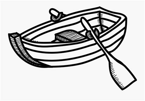 Black And White Rowing - Row Boat Clipart Black And White , Free Transparent Clipart - ClipartKey