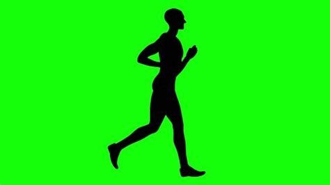 Man Running Jogging On Green Screen Stock Footage Video (100% Royalty-free) 1012437977 ...