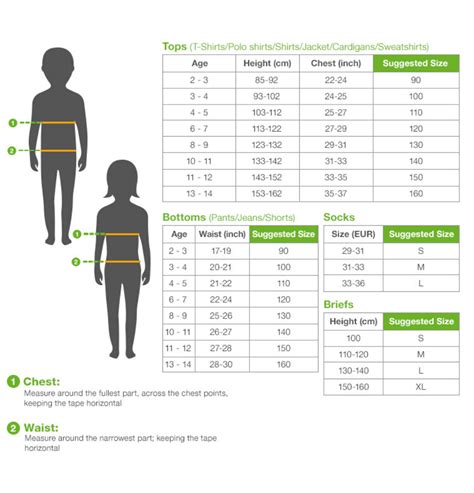 Size Chart - Bossini Singapore