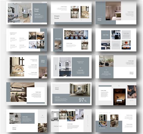 Creative Modern Interior Design PowerPoint Template – Original and High … | Interior design ...