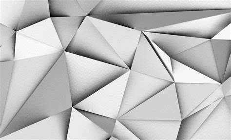 White geometric wallpaper, geometry, triangle, monochrome HD wallpaper | Wallpaper Flare