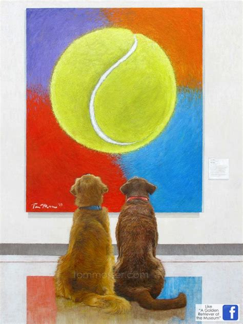 Dog Looking At Tennis Ball Painting at PaintingValley.com | Explore collection of Dog Looking At ...