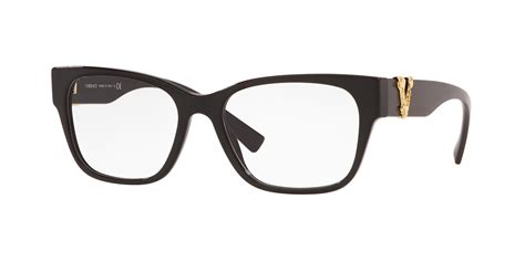 Versace 3283 Eyeglasses GB1 Black - Walmart.com