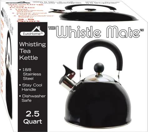 8 Wholesale Stainless Steel Whistling Tea Kettle Black - at - wholesalesockdeals.com