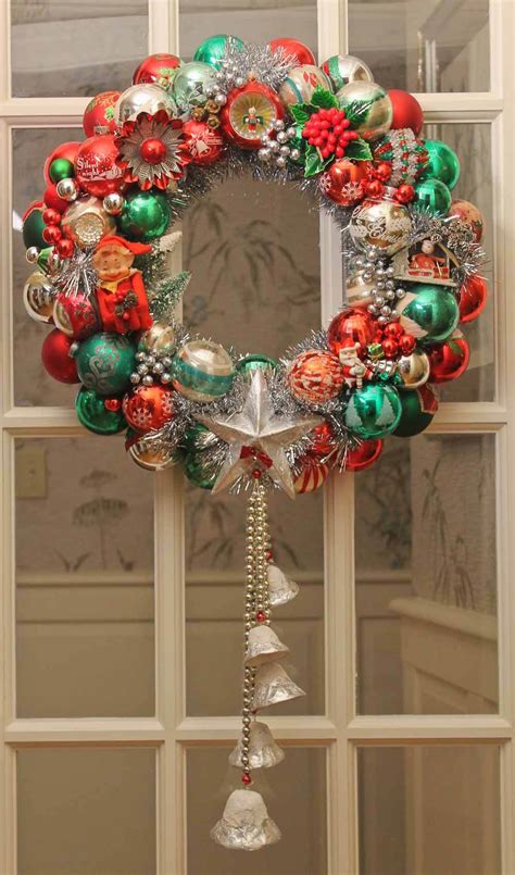 100+ photos of DIY Christmas ornament wreaths - Upload yours, too - Retro Renovation