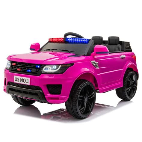 Tobbi Battery-Powered Kids Police Car, Purple | TOBBI