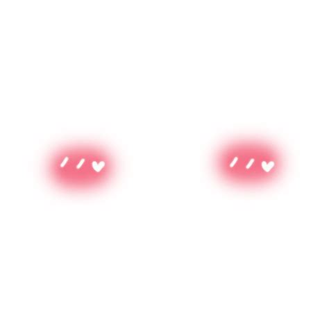 Anime Blush Cute Emojis Pink Hearts Digital Icons PNG | PNG All