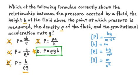 Pressure Density Equation