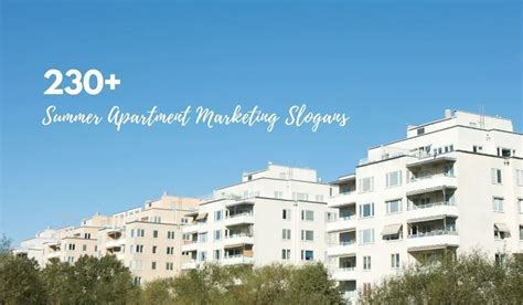 230+ Catchy Summer Apartment Marketing Slogans (2023)