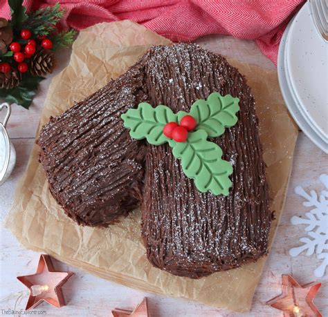 Chocolate Yule Log - The Baking Explorer