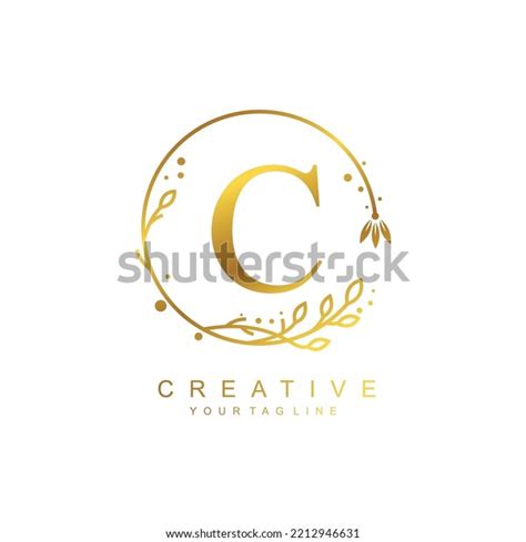 Gold Letter C Logo Design Circular Stock Vector (Royalty Free) 2212946631 | Shutterstock