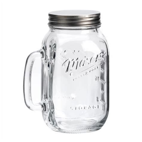 Mason Craft & More Glass Jar with Handle and Lid - Clear, 32 oz - Kroger