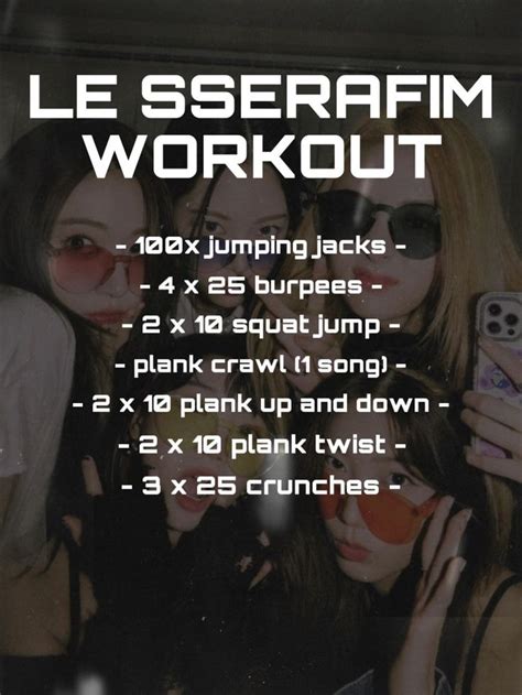 lesserafim workout challenge | Quick workout routine, Quick workout, Kpop workout