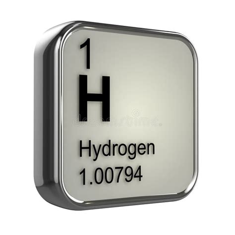 3d Hydrogen Element Stock Illustration - Image: 39028616